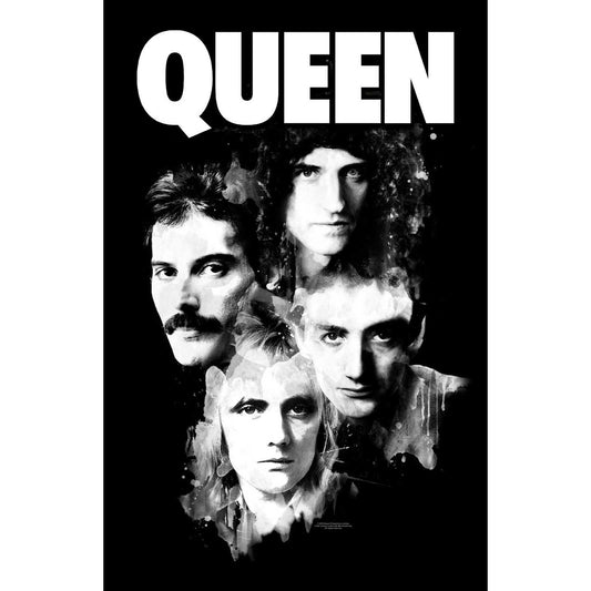 QUEEN Textile Poster Flag - Approx 41x28 Inch - Queen Faces Textile Fabric Poster - Officially Licensed