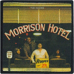 THE DOORS Jim Morrison Hotel Patch - 3x3 Inch - Album Embroidered Rock Band Patch Applique Craft Supply