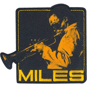 MILES DAVIS Trumpet Jazz Blues Patch - 3.4x3.1 Inch - Embroidered Music Composer Patch Applique Craft Supply