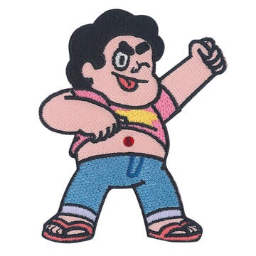 STEVEN UNIVERSE Steven Patch - 3x3.5 Inch - Cartoon Network Animation Anime Series Embroidered Patch Applique Craft Supply