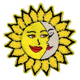 JSX Designs Sunflower Moon 3.5" Patch