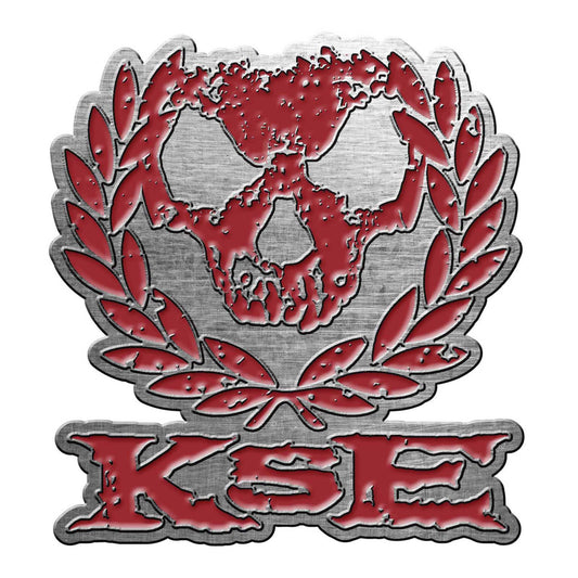 KILLSWITCH ENGAGE Cast Metal Pin Badge - Approx 1 Inch - Killswitch Engage Skull Wreath - Pinback Badge Button Lapel Pin