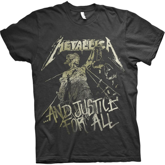 METALLICA Justice For All Vintage T-Shirt Unisex - Made to Order - T-Shirt For Men and Women - Music Metal Rock Band Concert Shirt