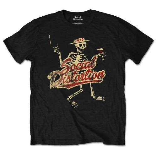 SOCIAL DISTORTION Vintage 1979 Skeleton T-Shirt Unisex - Made to Order - T-Shirt For Men and Women - Music Metal Rock Band Concert Shirt