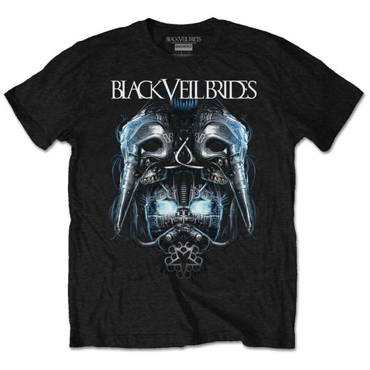 BLACK VEIL BRIDES Metal Mask T-Shirt Unisex - Made to Order - T-Shirt For Men and Women - Music Metal Rock Band Concert Shirt