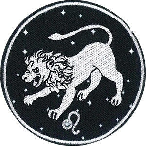 LEO Zodiac Sign Patch - 3 Inch Round - Horoscope Zodiac Sign Embroidered Patch Applique Craft Supply