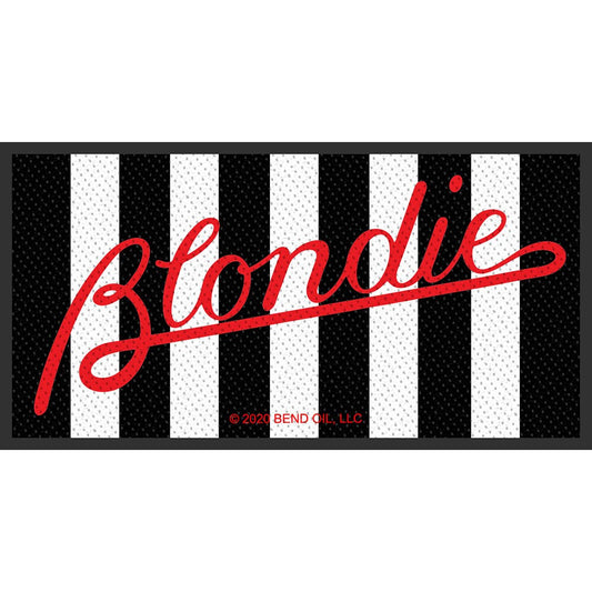 BLONDIE Parallel Lines Patch - 4x2 Inch - Blondie Embroidered Patch Applique Craft Supply - Officially Licensed