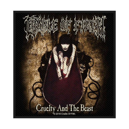 CRADLE OF FILTH Cruelty and the Beast Patch - Approx 4x4 Inch - Cradle Of Filth Embroidered Patch Applique - Officially Licensed