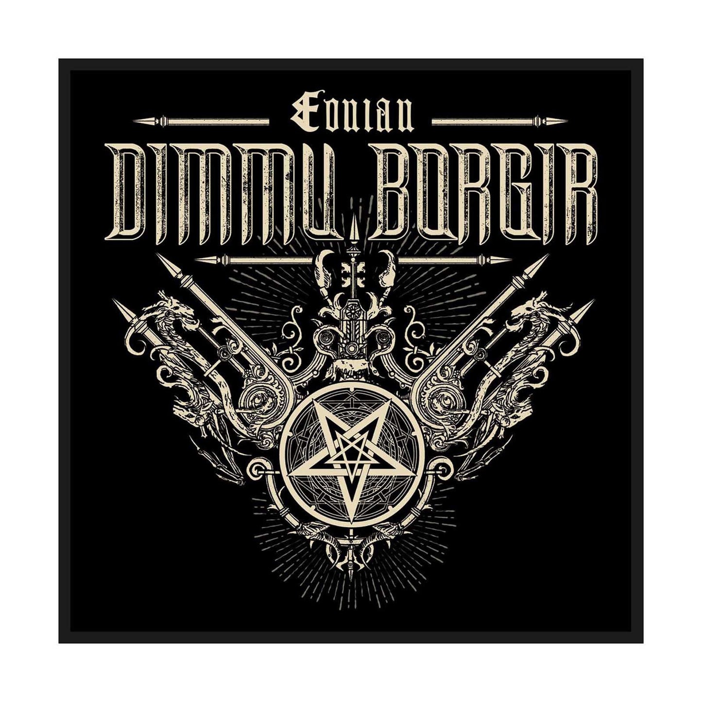 DIMMU BORGIR Eonian Patch - 4x4 Inch - Norwegian Metal Band Embroidered Patch Applique Craft Supply - Officially Licensed