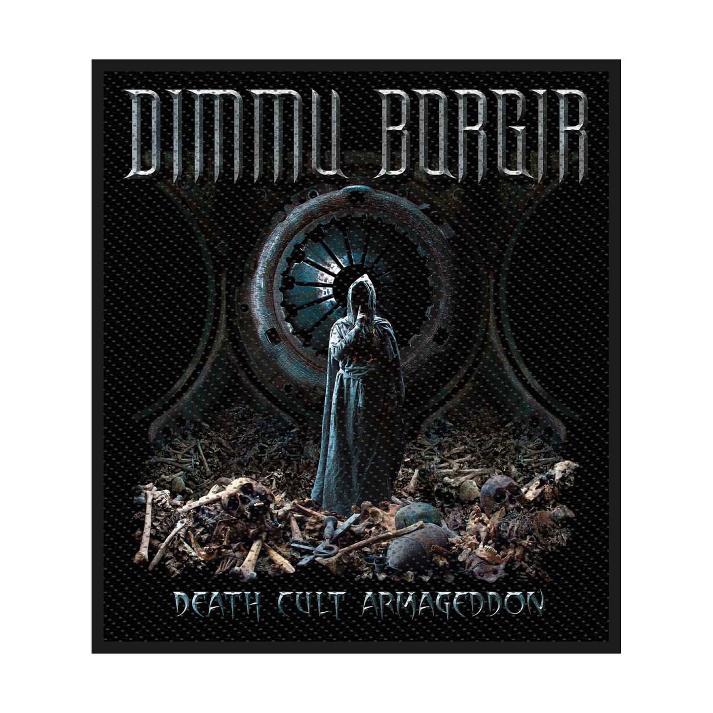 DIMMU BORGIR Death Cult Patch - 4x3 Inch - Norwegian Metal Band Embroidered Patch Applique Craft Supply - Officially Licensed