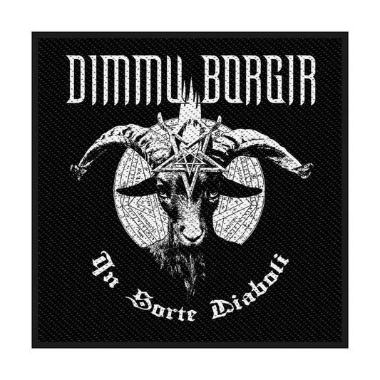 DIMMU BORGIR In Sorte Diaboli Patch - Approx 4x3 Inch - Norwegian Metal Band Embroidered Patch Applique Craft Supply - Officially Licensed