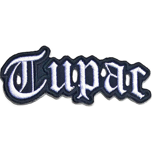 TUPAC Cut Out  Logo Patch - 4x1 Inch - Tupac Shakur 2pac Embroidered Patch Applique Craft Supply - Officially Licensed