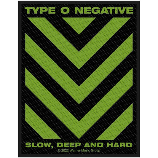 TYPE O NEGATIVE Patch - Approx 3x4 Inch - Type O Negative Slow, Deep & Hard Embroidered Patch Applique Craft Supply - Officially Licensed