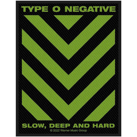 TYPE O NEGATIVE Patch - 3x4 Inch - Type O Negative Slow, Deep & Hard Embroidered Patch Applique Craft Supply - Officially Licensed
