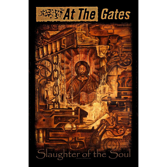 AT THE GATES Textile Poster Flag - Approx 41x28 Inch - At The Gates Slaughter of the Soul Textile Fabric Poster - Officially Licensed