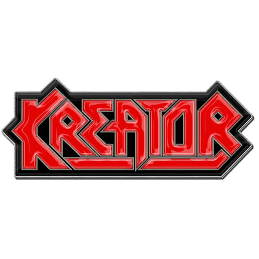 KREATOR Enamel Metal Pin Badge - Approx 1 Inch - Kreator Red Logo - Pinback Badge Button Lapel With Butterfly Clutch Attachment