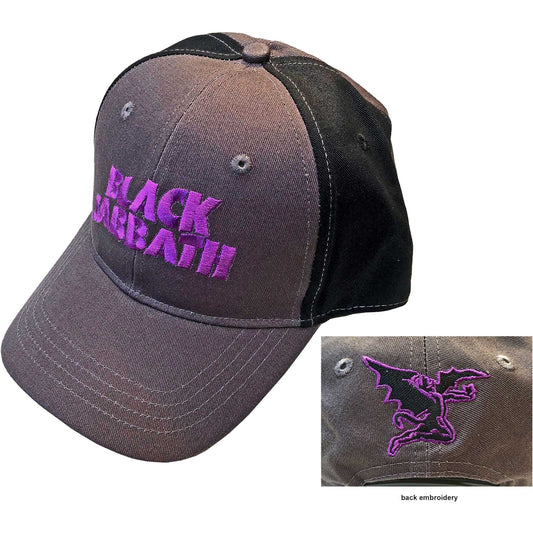 BLACK SABBATH Unisex Cap Hat - Made to Order - Black Charcoal Grey Black Sabbath Wavy Logo Adjustable Baseball Cap - Officially Licensed!