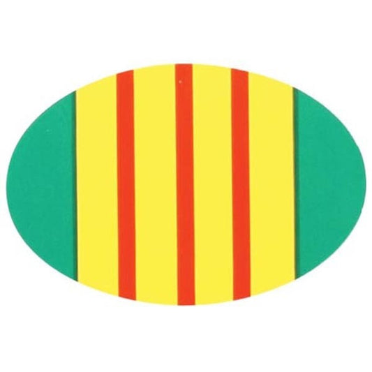 Vietnam Veteran Ribbon Vinyl Decal Sticker - 3x2 Inch Oval - Vietnam War Service Medal Ribbon Clear Decal Car Truck Window Vehicle Military