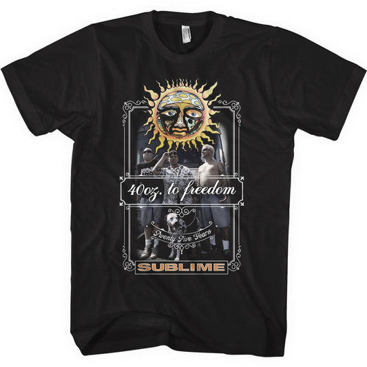 SUBLIME 25 Years T-Shirt Unisex - Made to Order - 40oz To Freedom T-Shirt For Men and Women - Music Metal Rock Band Concert Shirt