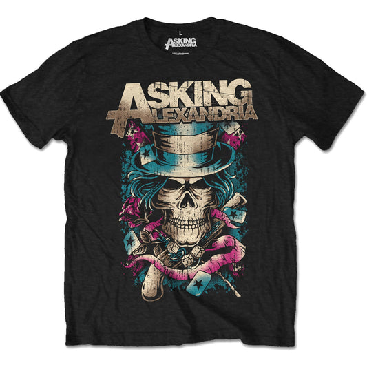 ASKING ALEXANDRIA Hat Skull T-Shirt Unisex - Made to Order - T-Shirt For Men and Women - Music Metal Rock Band Concert Shirt