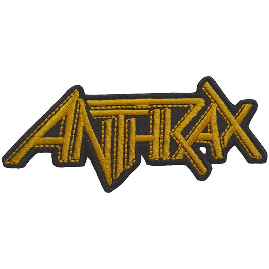 ANTHRAX Yellow  Logo Patch - 4.25x1.8 Inch - Anthrax Rock Band Embroidered Patch Applique Craft Supply - Officially Licensed