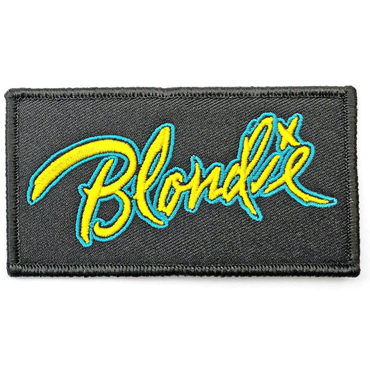 BLONDIE Eat To The Beat Logo Patch - 4x2 Inch - Blondie Logo Embroidered Patch Applique Craft Supply - Officially Licensed