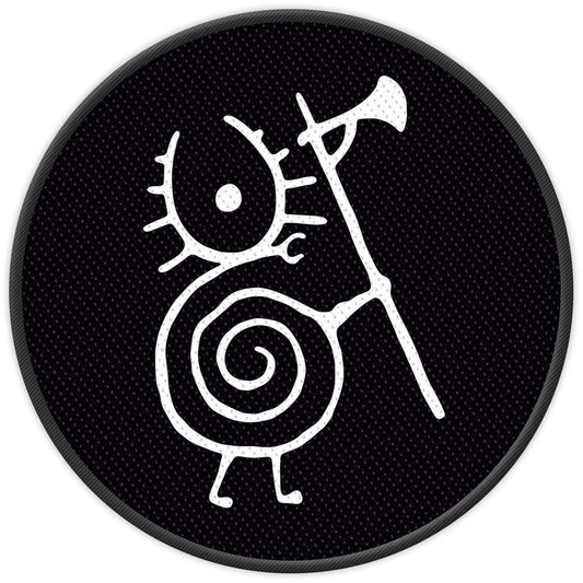 HEILUNG Warrior Snail Patch - 3.5 Inch - Folk Music Band Embroidered Patch Applique Craft Supply - Officially Licensed