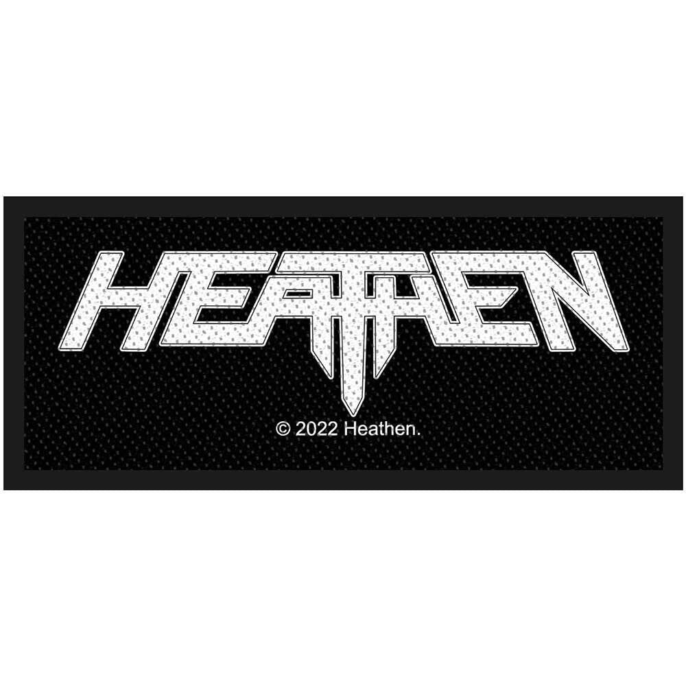 HEATHEN  Logo Patch - 4x1.5 Inch - Album Thrash Metal Band Embroidered Patch Applique Craft Supply - Officially Licensed