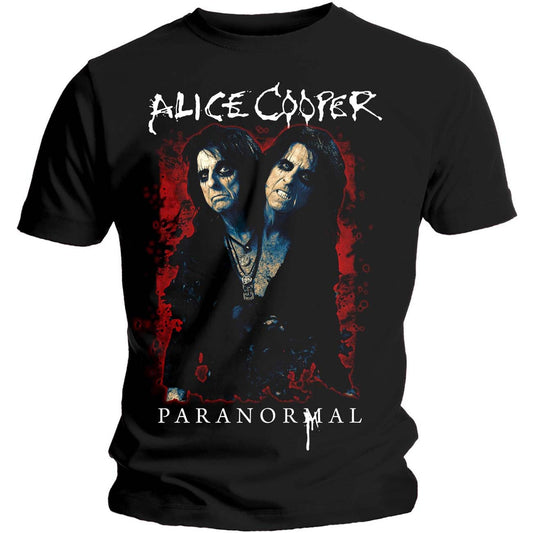 ALICE COOPER Paranormal Splatter T-Shirt Unisex - Made to Order - T-Shirt For Men and Women - Music Rock Band Concert Shirt