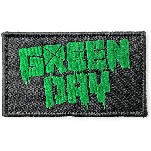 GREEN DAY Band Logo Patch - 4x2 Inch - Green Day Rock Band Embroidered Patch Applique Craft Supply - Officially Licensed