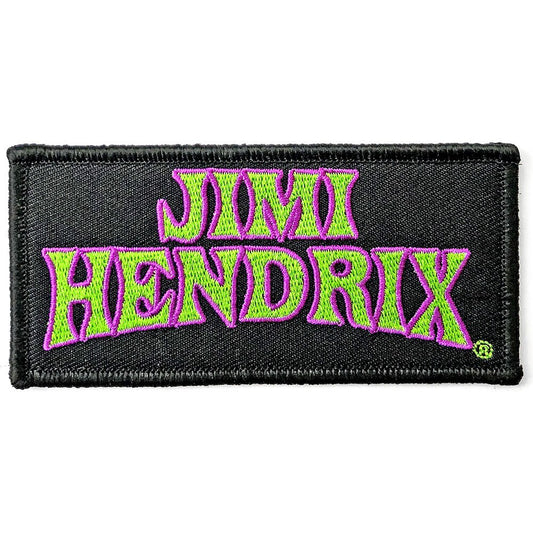 JIMI HENDRIX Arched Logo Patch - 3x4 Inch - Legendary Electric Guitarist Embroidered Patch Applique Craft Supply - Officially Licensed