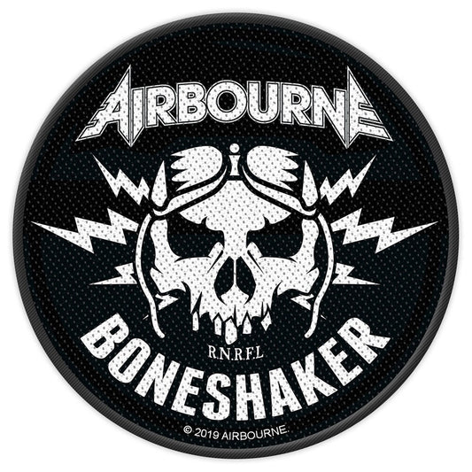 AIRBOURNE BONESHAKER Patch - 4x4 Inch - Airbourne Boneshaker Embroidered Patch Applique Craft Supply - Officially Licensed
