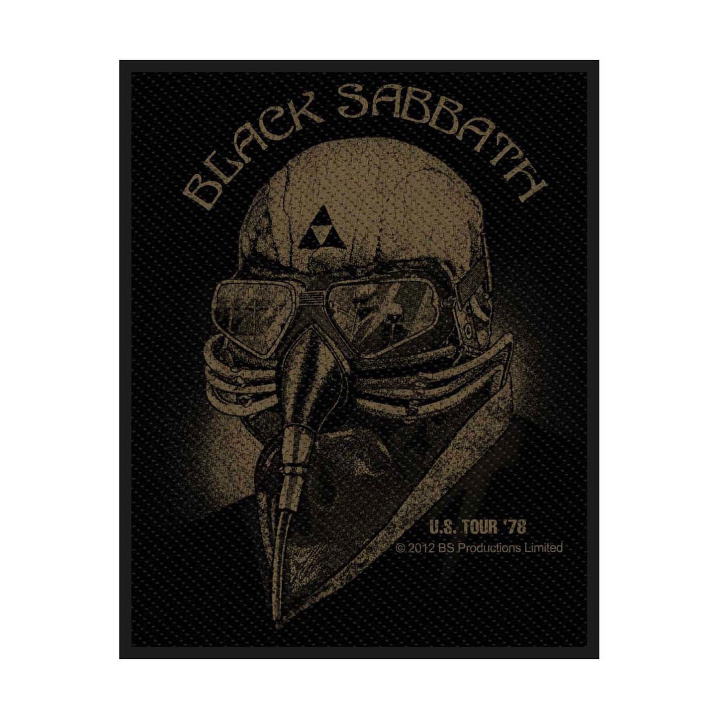 BLACK SABBATH US Tour 1978 Patch - Approx 4x3 Inch - Black Sabbath Embroidered Patch Applique Craft Supply - Officially Licensed