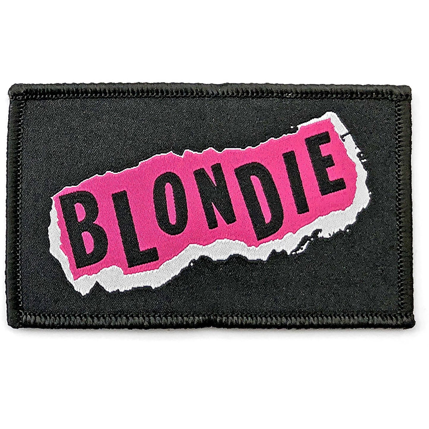 BLONDIE Punk  Logo Patch - 4x4 Inch - Blondie Embroidered Patch Applique Craft Supply - Officially Licensed