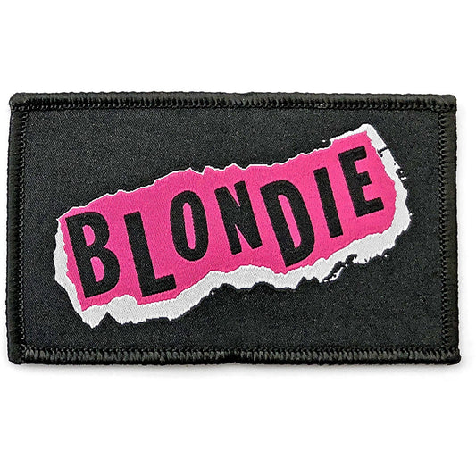 BLONDIE Punk  Logo Patch - 4x4 Inch - Blondie Embroidered Patch Applique Craft Supply - Officially Licensed