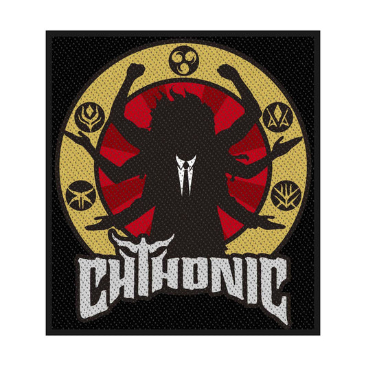 CHTHONIC Deity Patch - Approx 3.5x4 Inch - Chthonic Embroidered Patch Applique Craft Supply - Officially Licensed