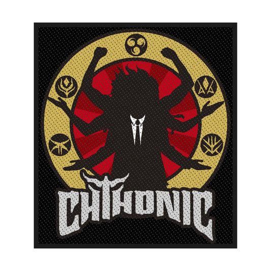 CHTHONIC Deity Patch - 3.5x4 Inch - Chthonic Embroidered Patch Applique Craft Supply - Officially Licensed