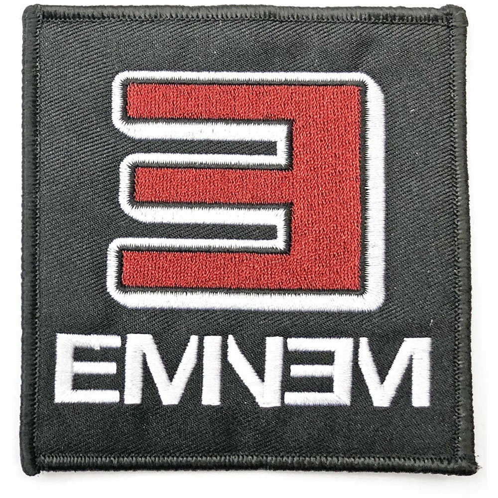 EMINEM Patch - Approx 4x4 Inch - Eminem Reversed E Logo Embroidered Patch Applique Craft Supply - Officially Licensed