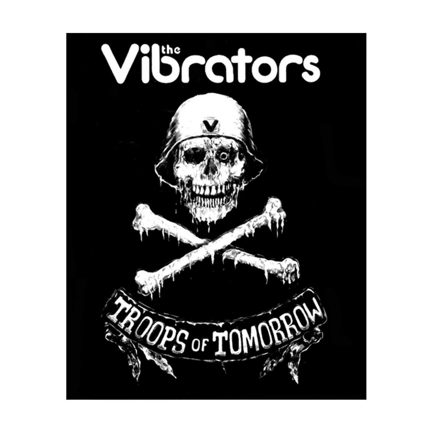 THE VIBRATORS Troops Patch - Approx 3x3 Inch - Vibrators Troops of Tomorrow Embroidered Patch Applique Craft Supply - Officially Licensed