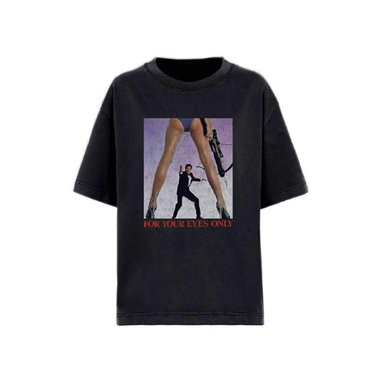 JAMES BOND 007 For Your Eyes Only T-Shirt Unisex - Made to Order - T-Shirt For Men and Women - Roger Moore Classic Movie