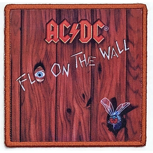 ACDC Fly On The Wall Patch - 3.4x3.4 Inch - AC/DC Fly On The Wall Album Embroidered Patch Applique Craft Supply - Officially Licensed