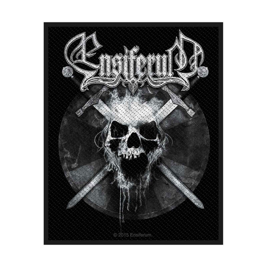 ENSIFERUM Patch - 3x4 Inch - Ensiferum Skull Finnish folk metal band Embroidered Patch Applique Craft Supply - Officially Licensed