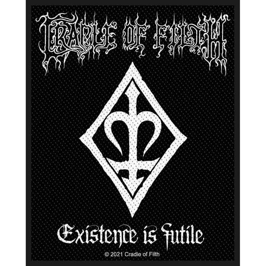 CRADLE OF FILTH Existance Is Futile Patch - 4x3 Inch - Embroidered Patch Applique Craft Supply - Officially Licensed