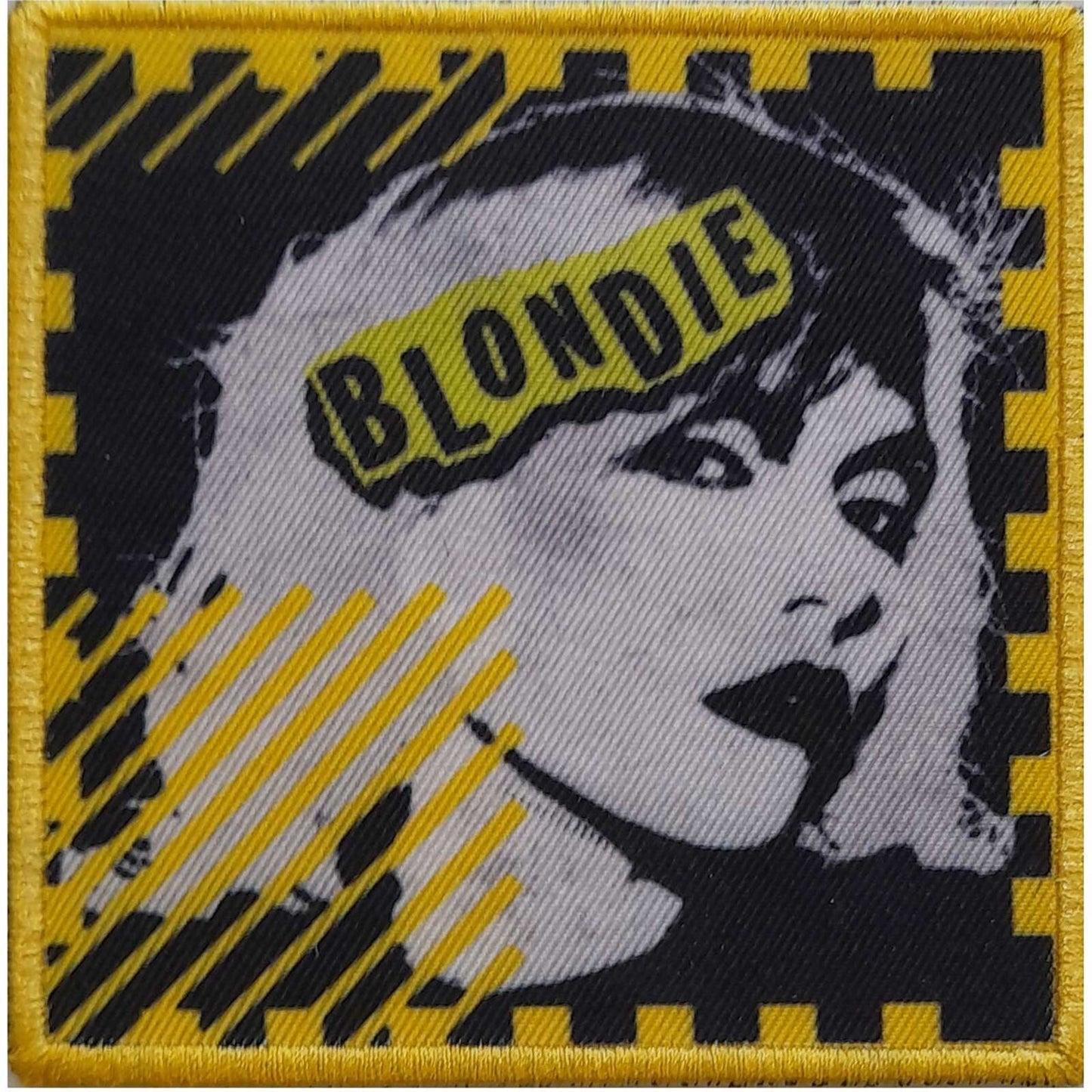 BLONDIE Postage Stamp Patch - 3x3 Inch - Blondie Punk Logo Mono Rock Band Embroidered Patch Applique Craft Supply - Officially Licensed