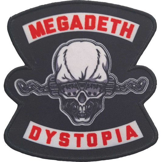 MEGADETH Patch - 3.2x3.5 Inch - Megadeth Dystopia Thrash Metal Band Logo Embroidered Patch Applique Craft Supply - Officially Licensed