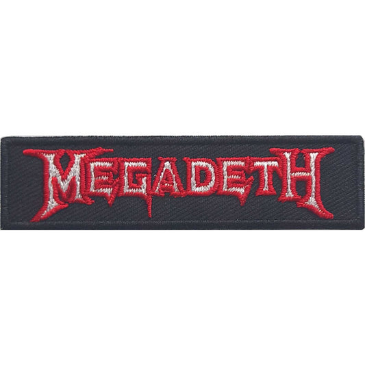 MEGADETH Patch - 3x1 Inch - Megadeth Logo Outline Thrash Metal Band Logo Embroidered Patch Applique Craft Supply - Officially Licensed