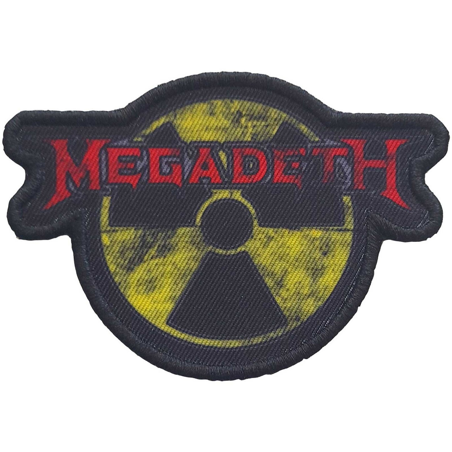 MEGADETH Patch - 3.2x3.2 Inch - Megadeth Hazard Logo Thrash Metal Band Logo Embroidered Patch Applique Craft Supply - Officially Licensed