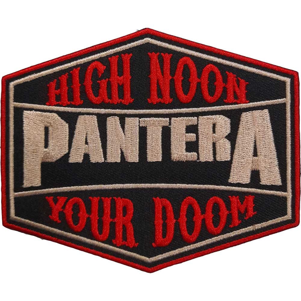 PANTERA Patch - 3.5 Inch - Pantera High Noon Your Doom Heavy Metal Band Embroidered Patch Applique Craft Supply - Officially Licensed