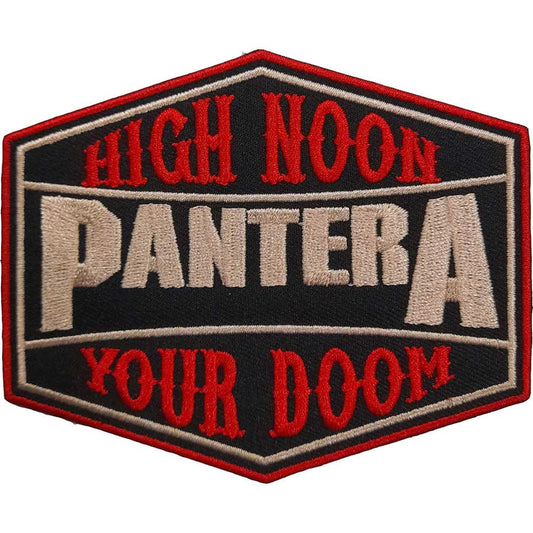PANTERA Patch - 3.5 Inch - Pantera High Noon Your Doom Heavy Metal Band Embroidered Patch Applique Craft Supply - Officially Licensed