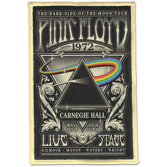PINK FLOYD Patch - 2.6x4 Inch - Pink Floyd Carnegie Hall Tour 1972 Rock Band Embroidered Patch Applique Craft Supply - Officially Licensed